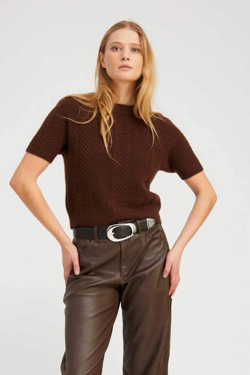 Cashmere Cable Knit Raglan Sweater sold by SPRWMN