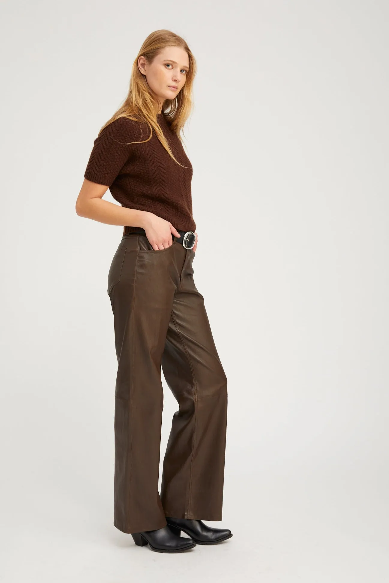 Cashmere Cable Knit Raglan Sweater sold by SPRWMN product image thumbnail 3