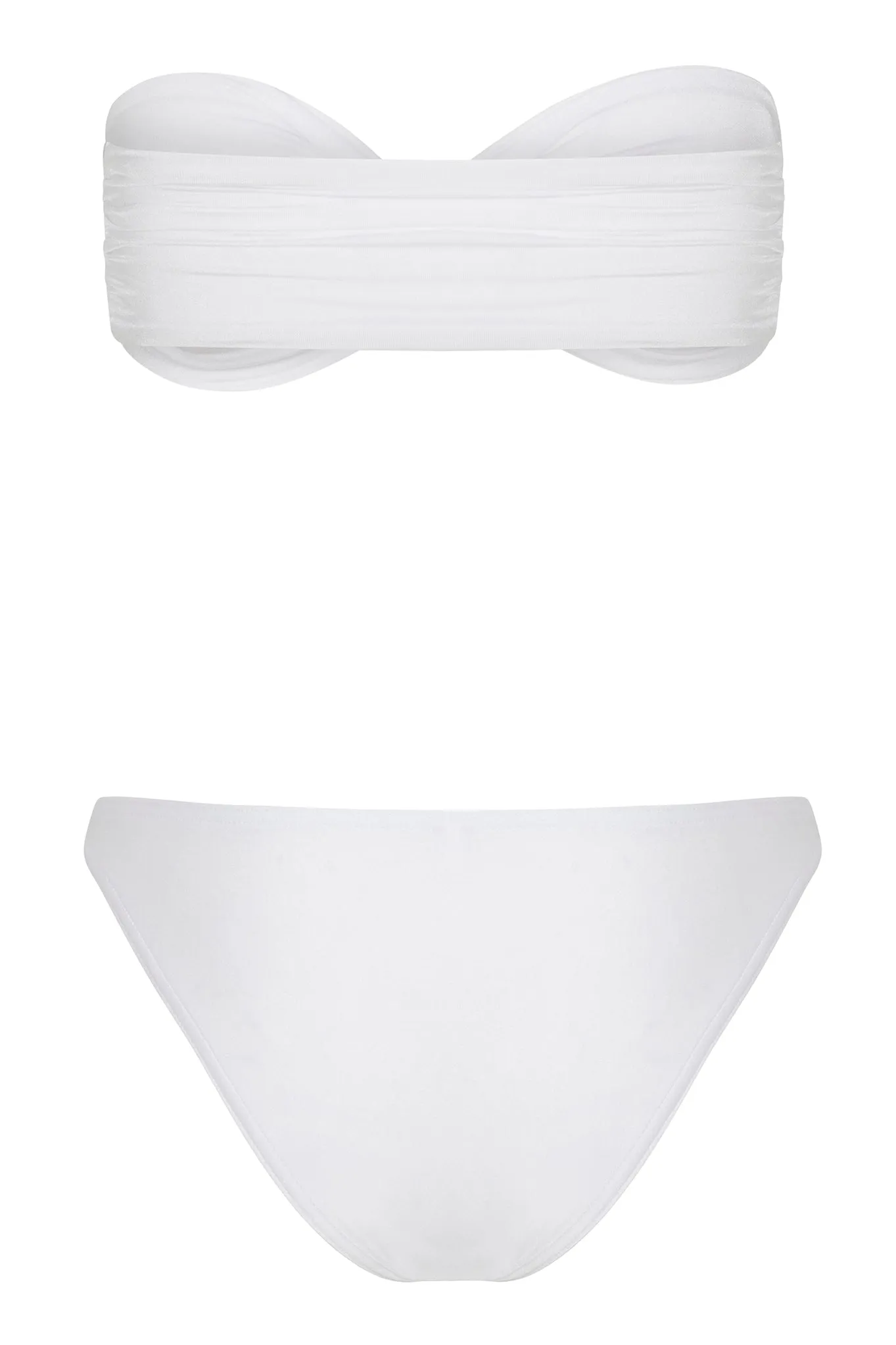 White Twist Bandeau Top sold by SPRWMN product image thumbnail 2