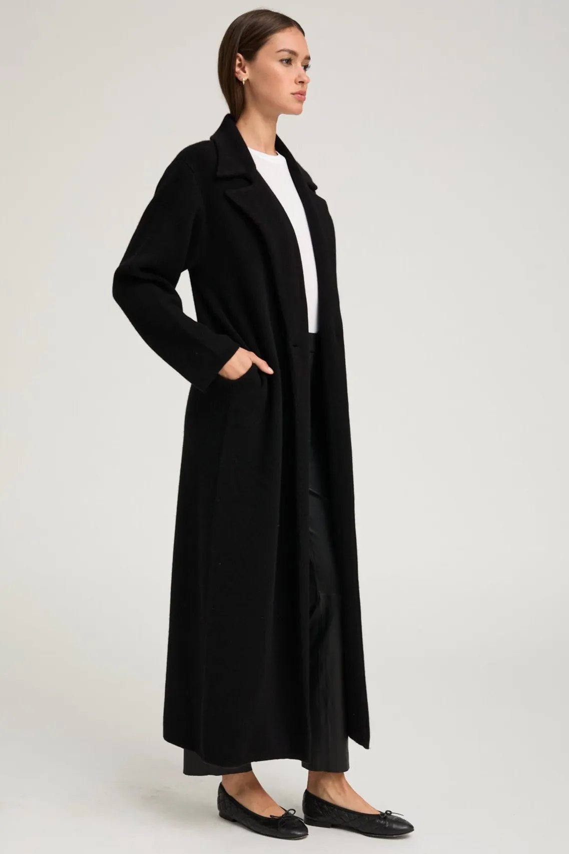 Black Cashmere Classic Coat sold by SPRWMN product image thumbnail 2
