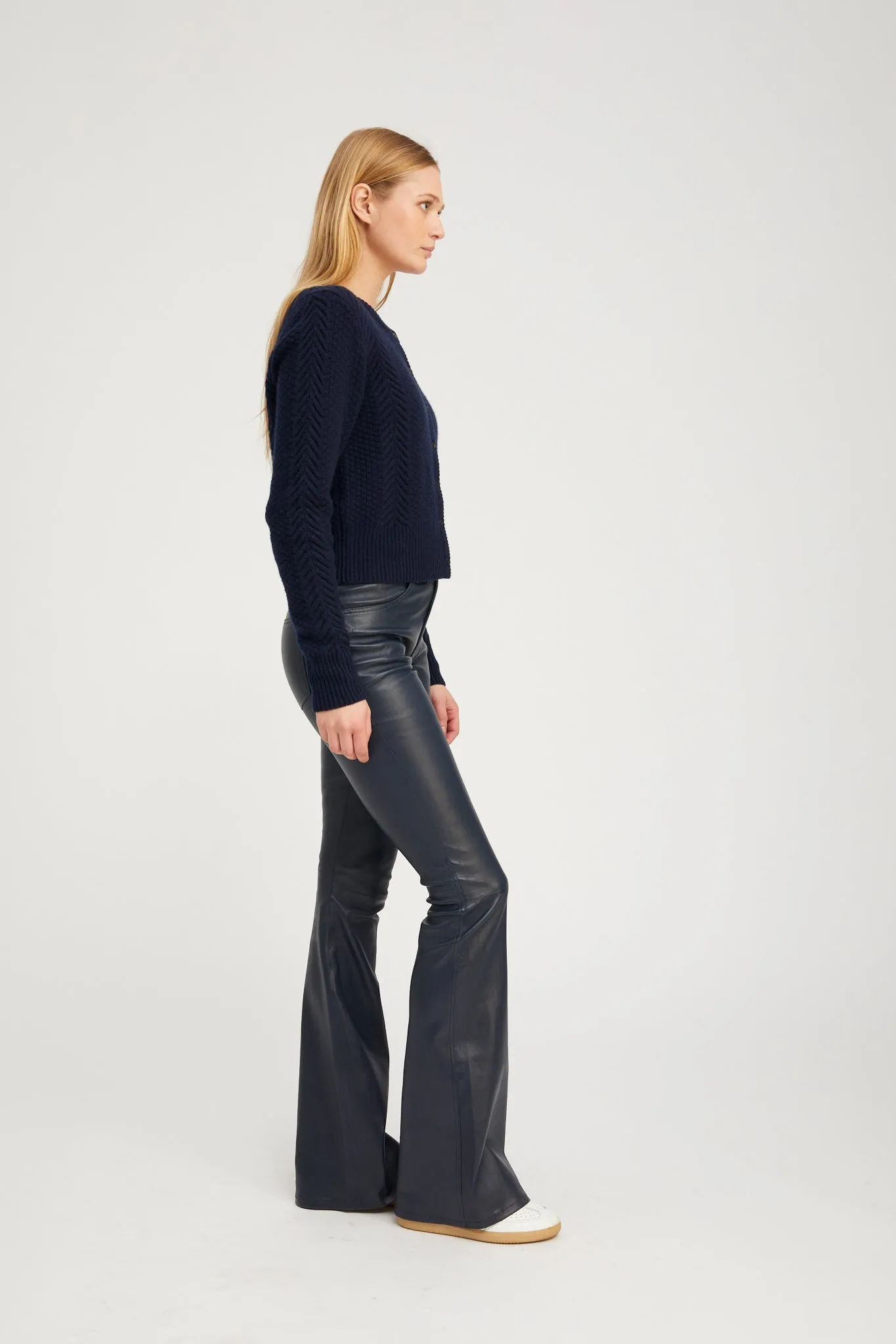 5 Pocket Leather Micro Flare sold by SPRWMN product image thumbnail 4
