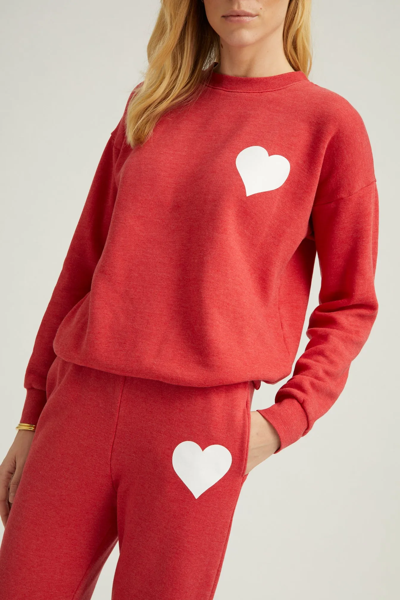 Red Heart Sweatshirt sold by SPRWMN product image thumbnail 2