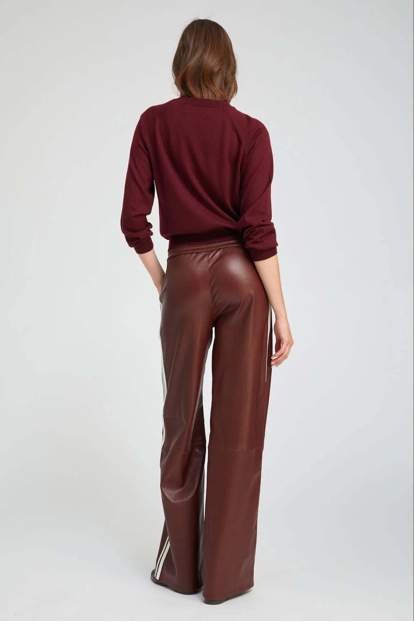 Wine Cashmere Raglan Sweater sold by SPRWMN product image thumbnail 3