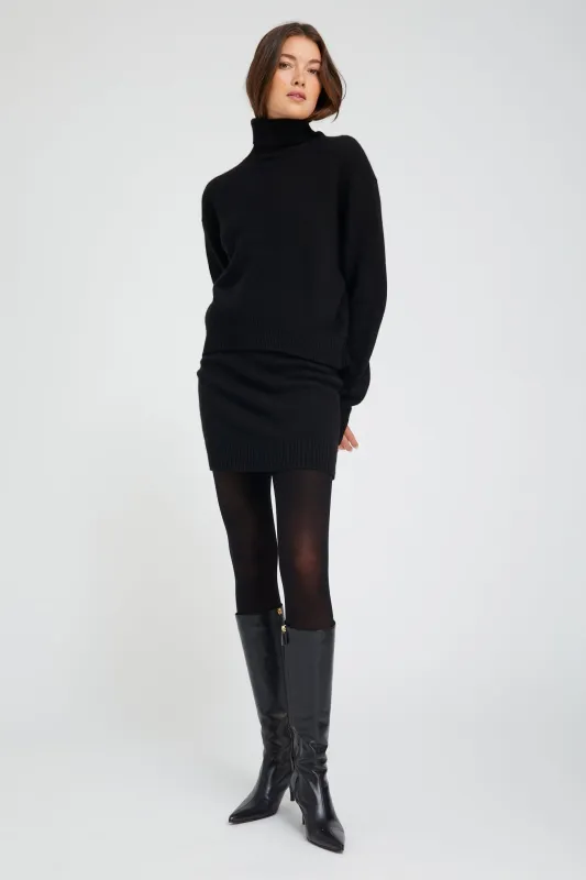 Black Cashmere Mia Skirt made by SPRWMN