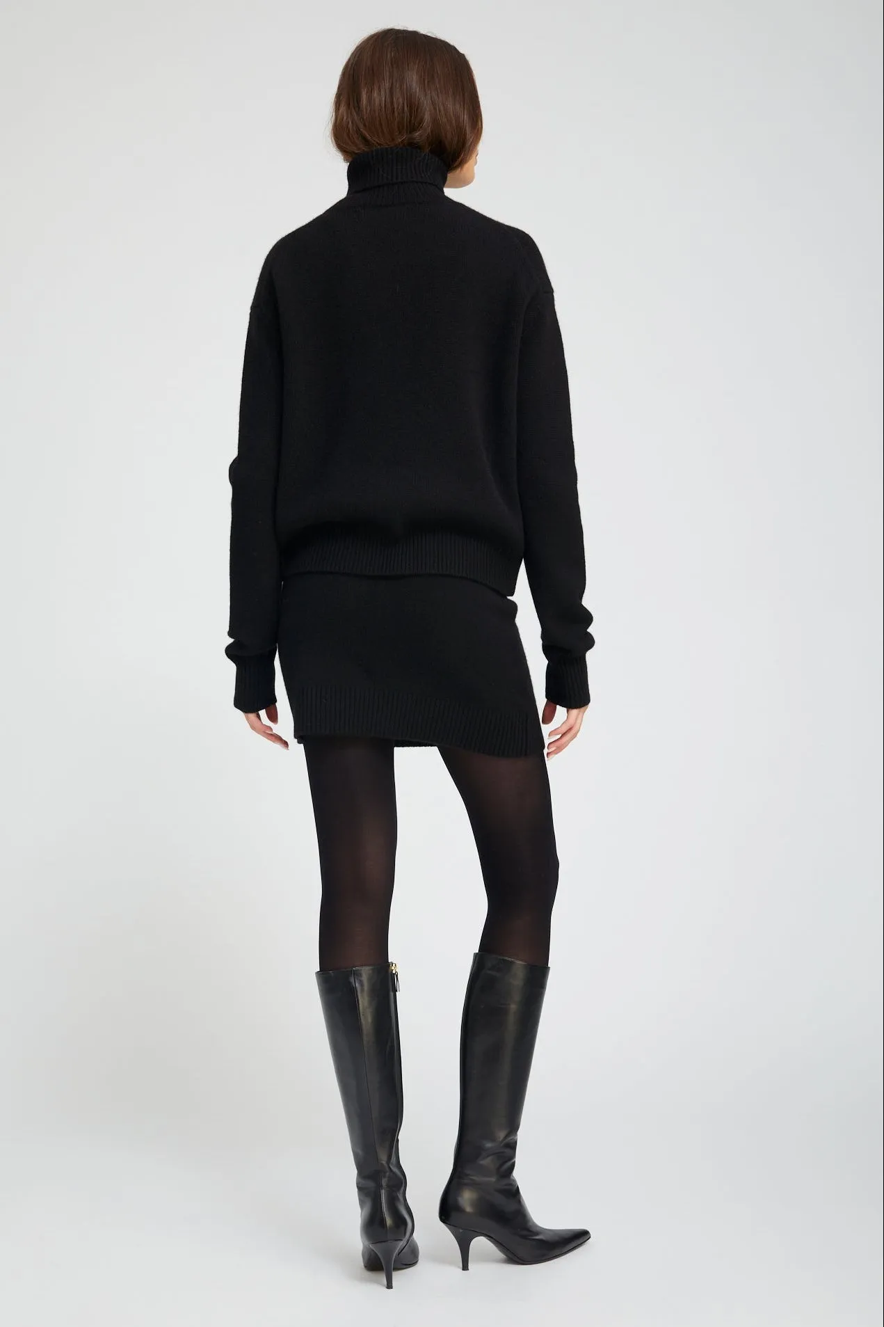 Black Cashmere Mia Skirt sold by SPRWMN product image thumbnail 4