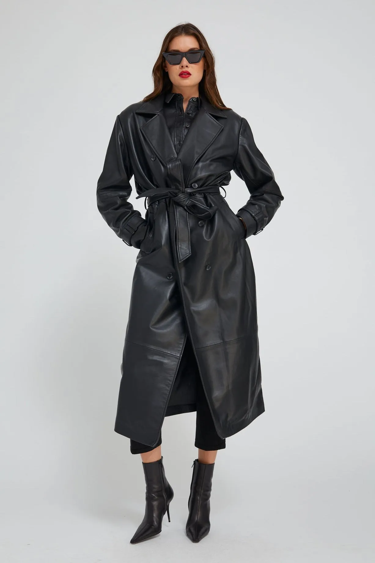 Leather Oversized Trench sold by SPRWMN product image thumbnail 3