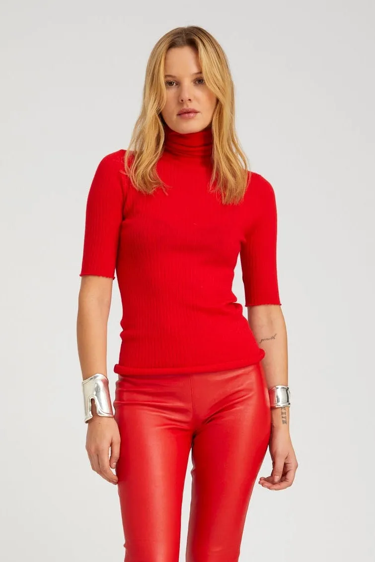 Red Cashmere Turtleneck sold by SPRWMN