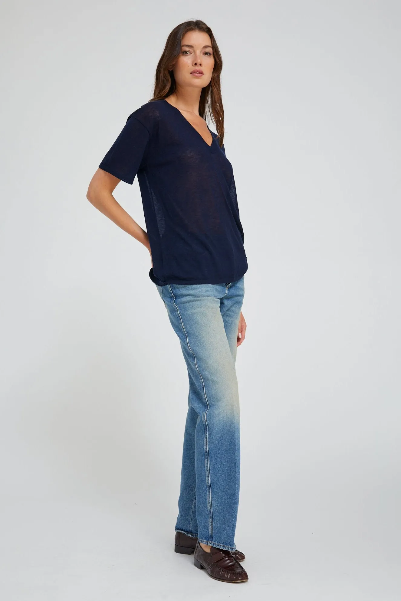 Tissue V-Neck Tee sold by SPRWMN product image thumbnail 2