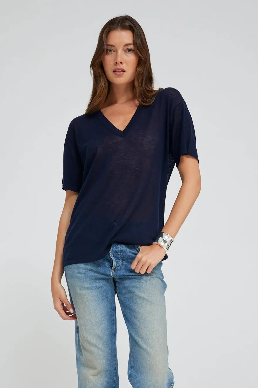 Tissue V-Neck Tee sold by SPRWMN