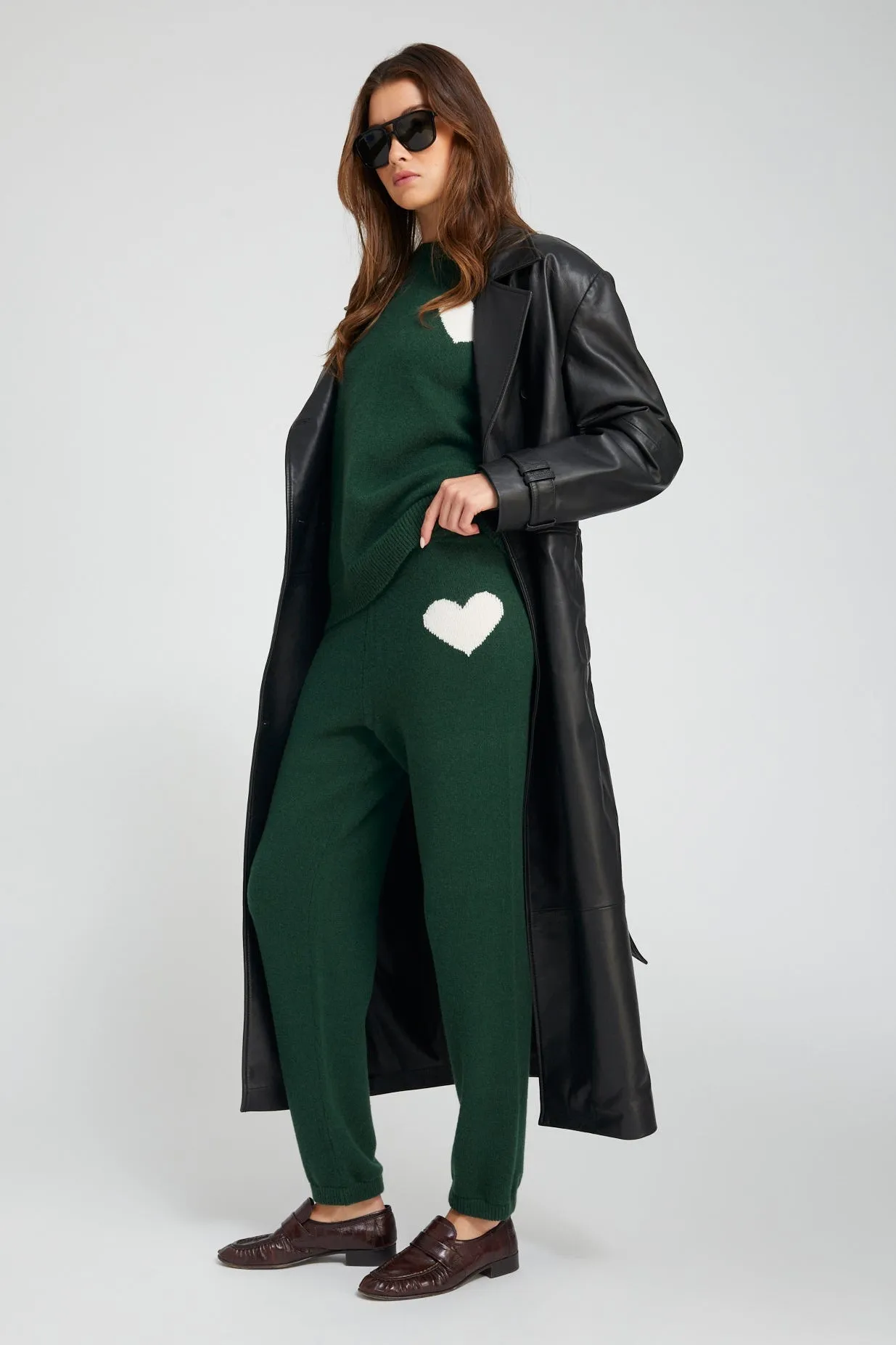 Ivy Cashmere Heart Logo Sweatpants sold by SPRWMN product image thumbnail 2