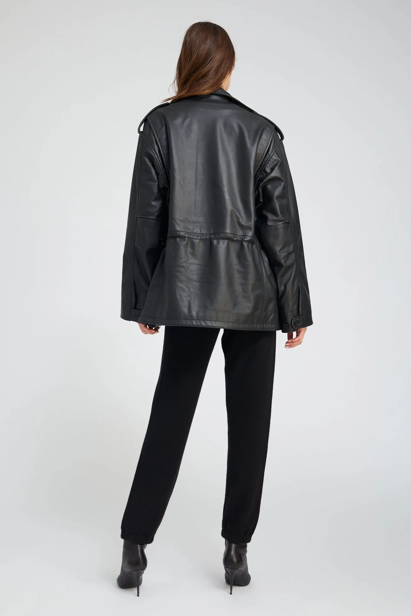 Black Cashmere Heart Logo Sweatpants sold by SPRWMN product image thumbnail 4