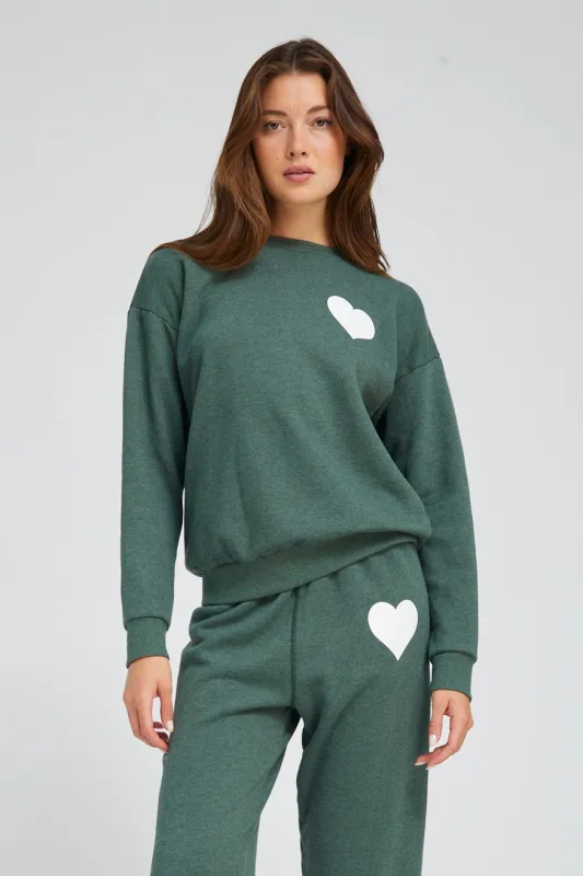 Sage Heart Sweatshirt sold by SPRWMN