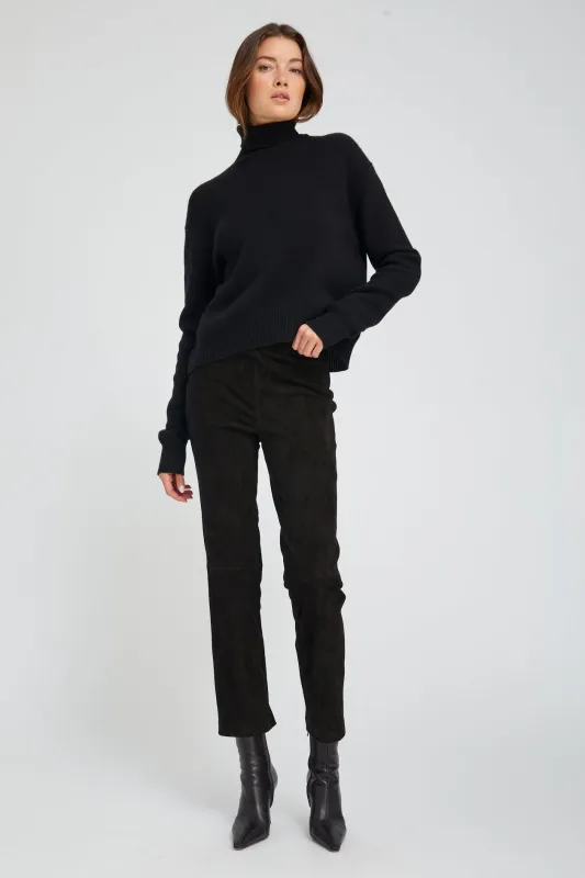 Black Suede Sophia Pull On sold by SPRWMN