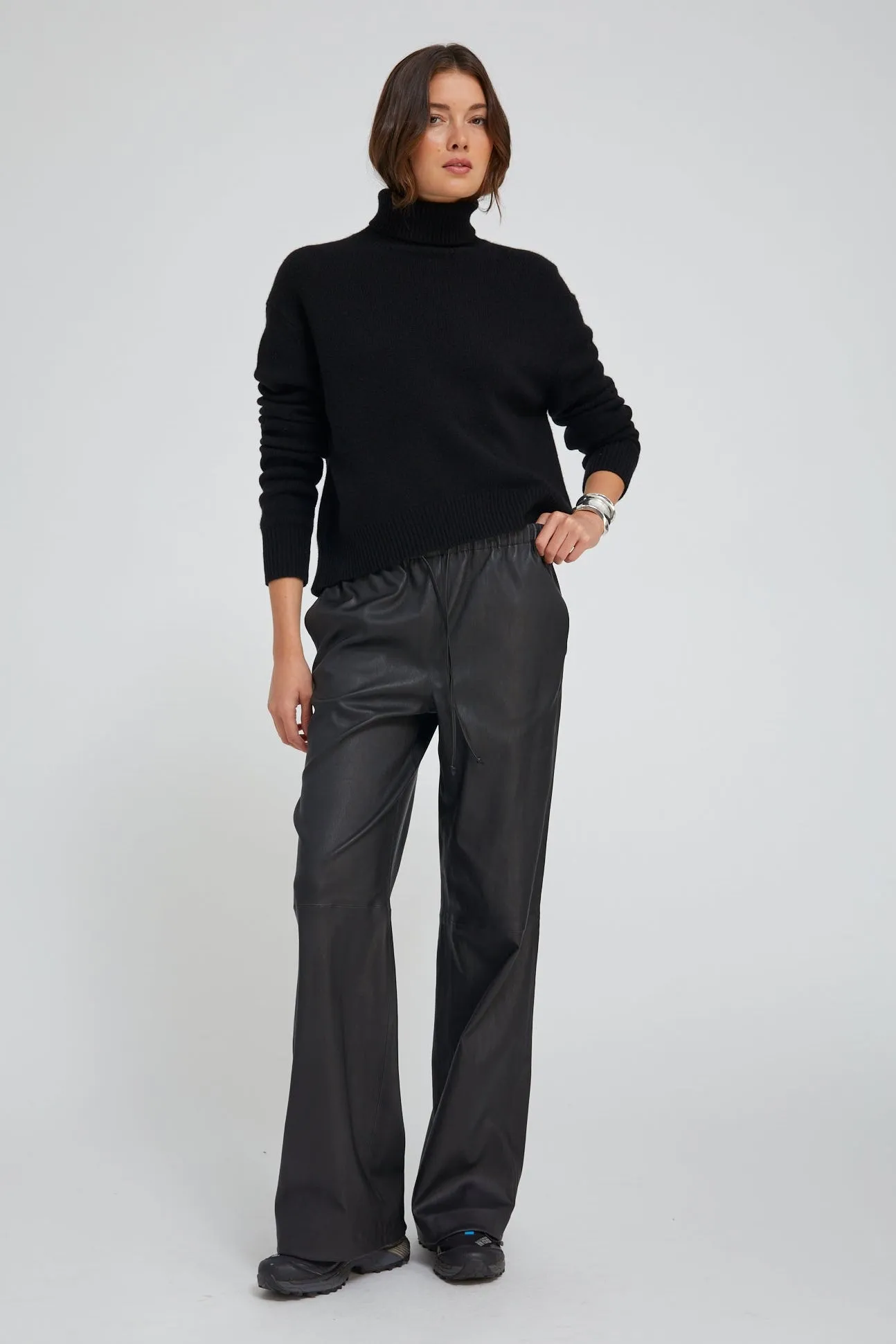 Black Leather Kauai Pants sold by SPRWMN product image thumbnail 2