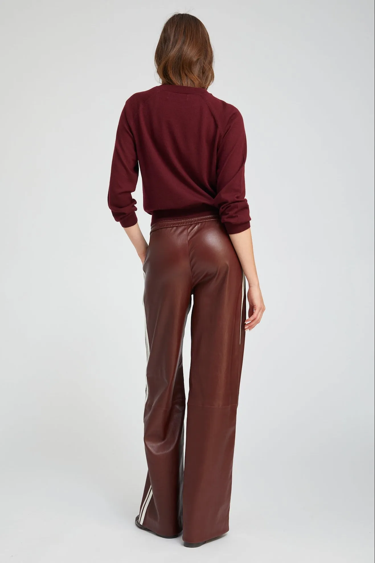 Pinot Leather Baggy Athletic Pants sold by SPRWMN product image thumbnail 4