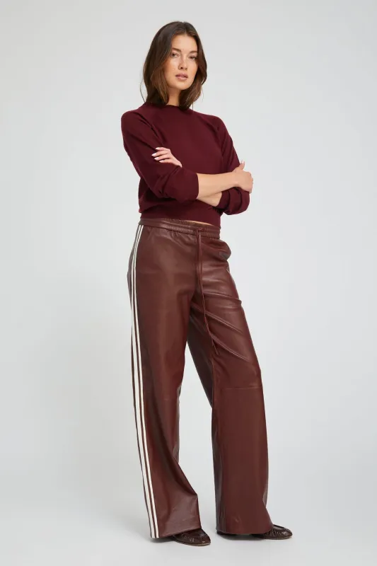 Pinot Leather Baggy Athletic Pants sold by SPRWMN