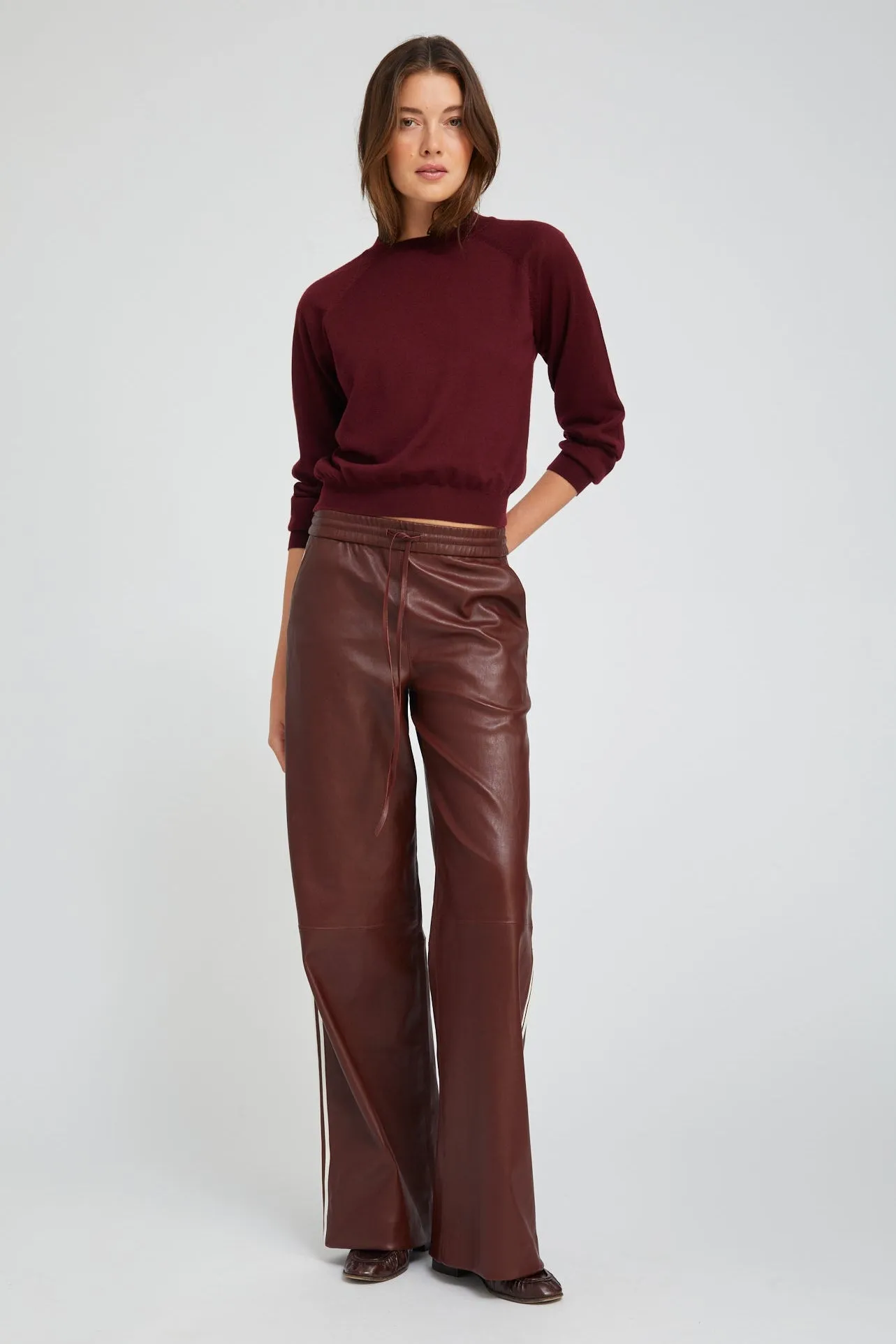 Pinot Leather Baggy Athletic Pants sold by SPRWMN product image thumbnail 2