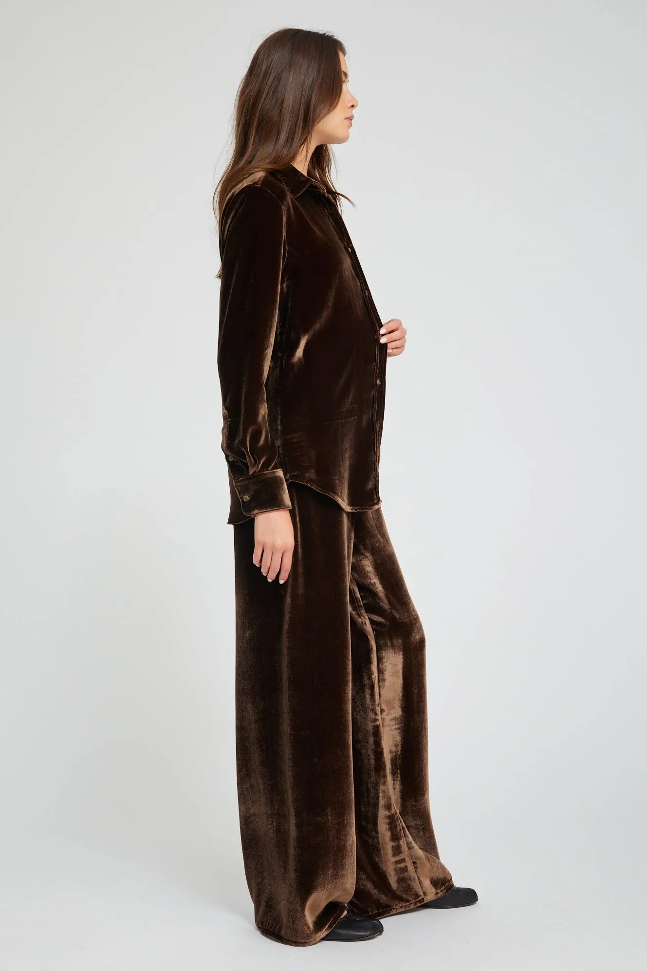 Velvet Silk Elise Button Down sold by SPRWMN product image thumbnail 2