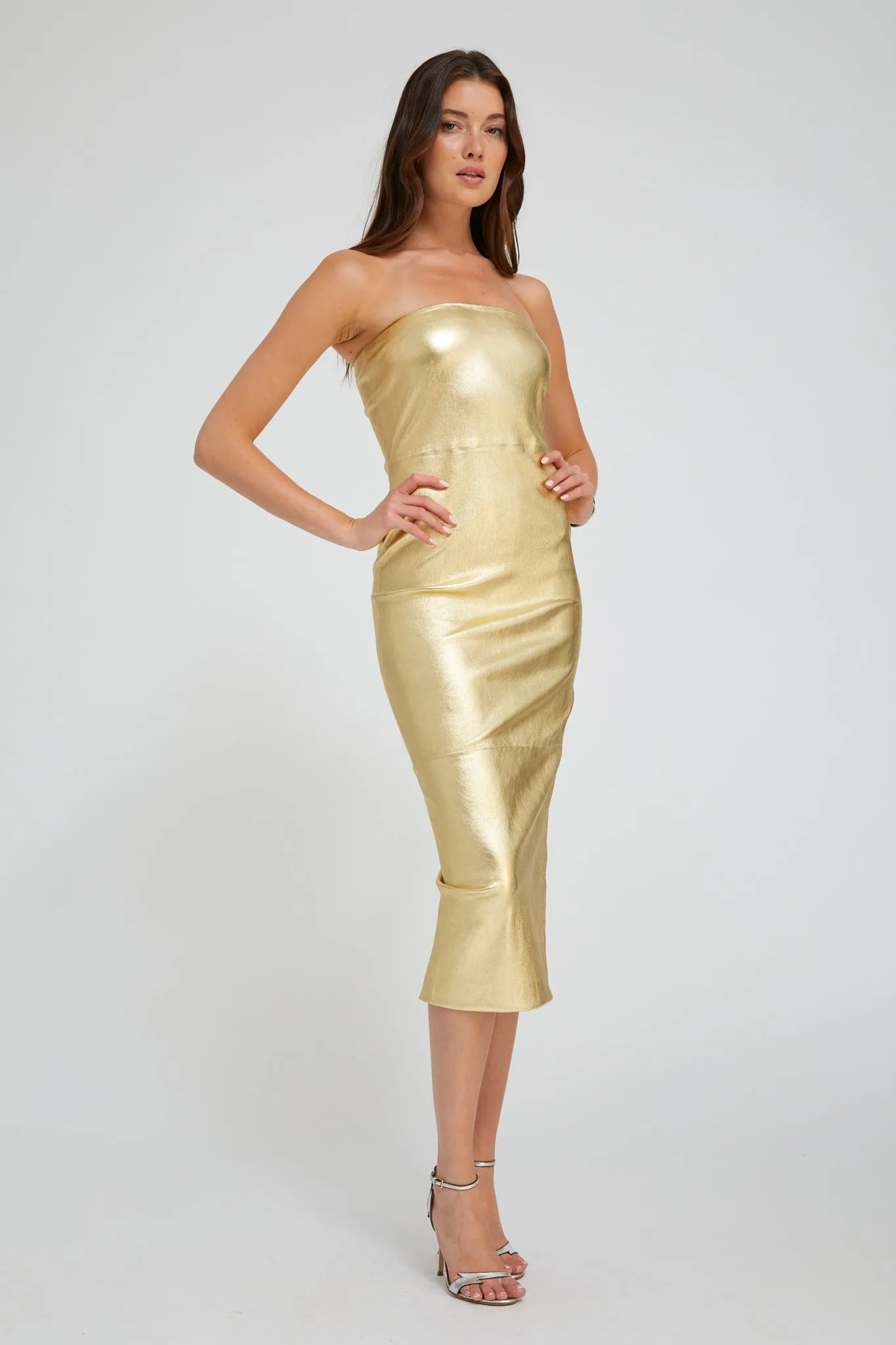Leather Tube Dress sold by SPRWMN product image thumbnail 2