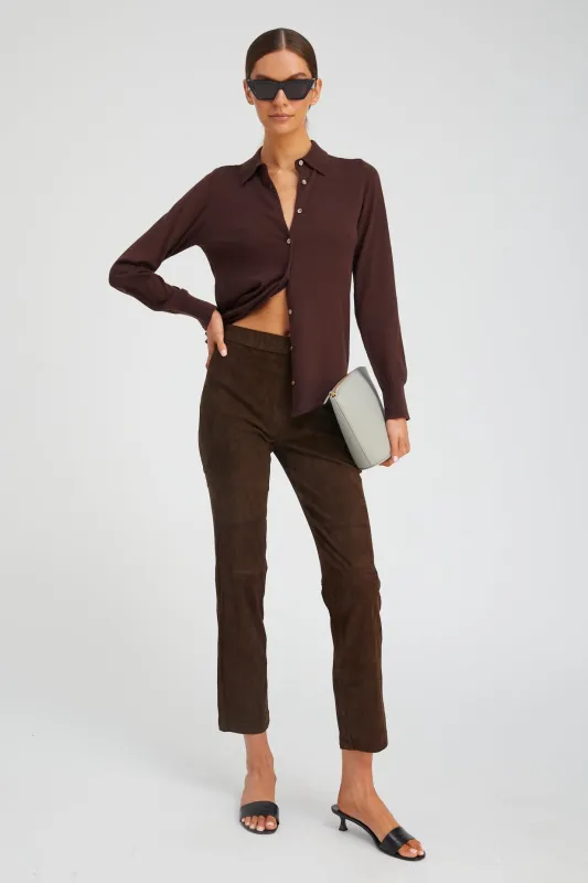 Americano Suede Sophia Pull On made by SPRWMN