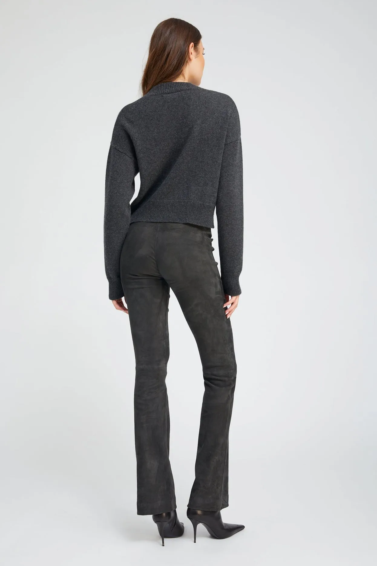 Charcoal Suede Micro Flare sold by SPRWMN product image thumbnail 3