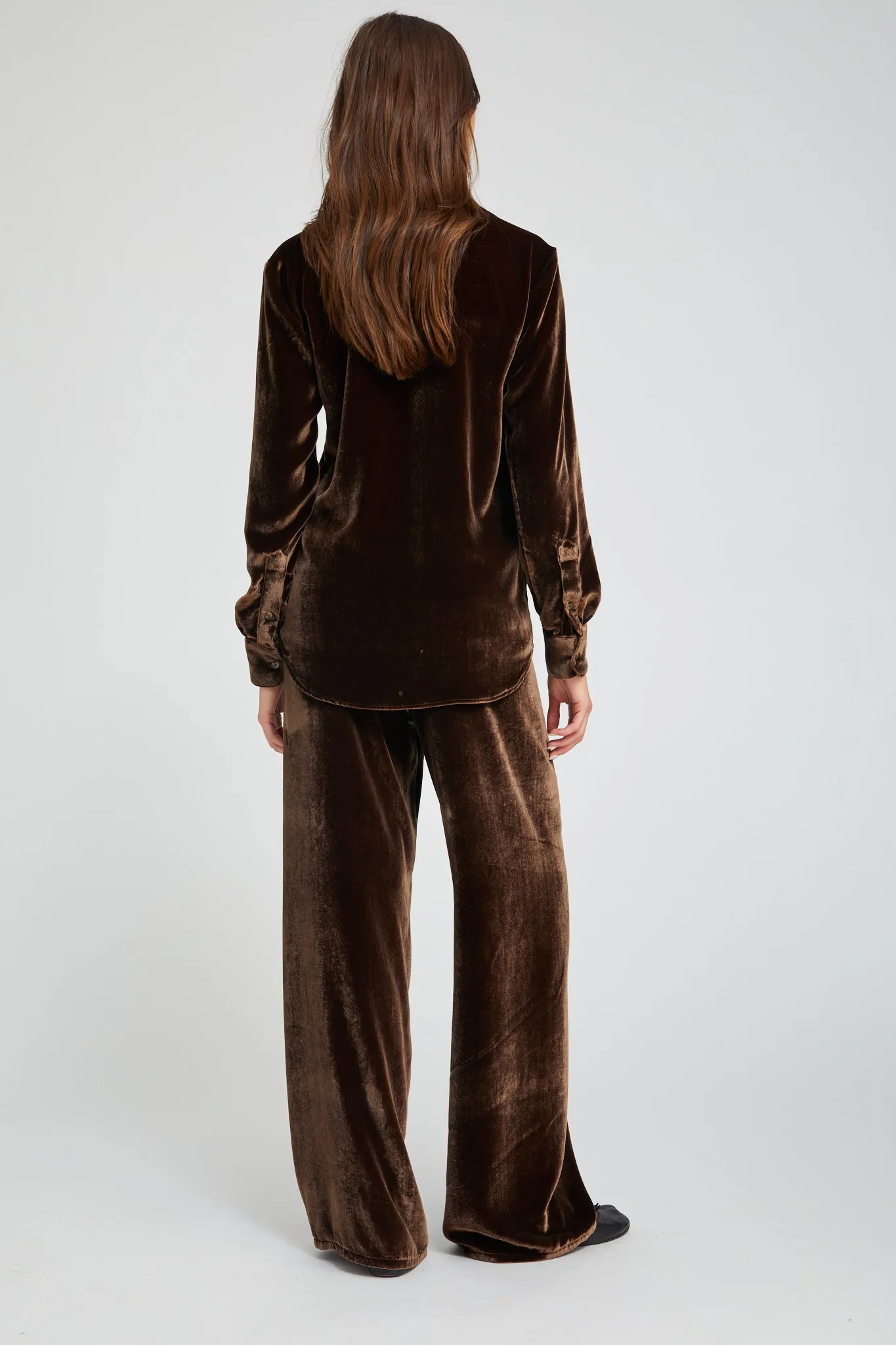 Silk Velvet Wide Leg Pants sold by SPRWMN product image thumbnail 4