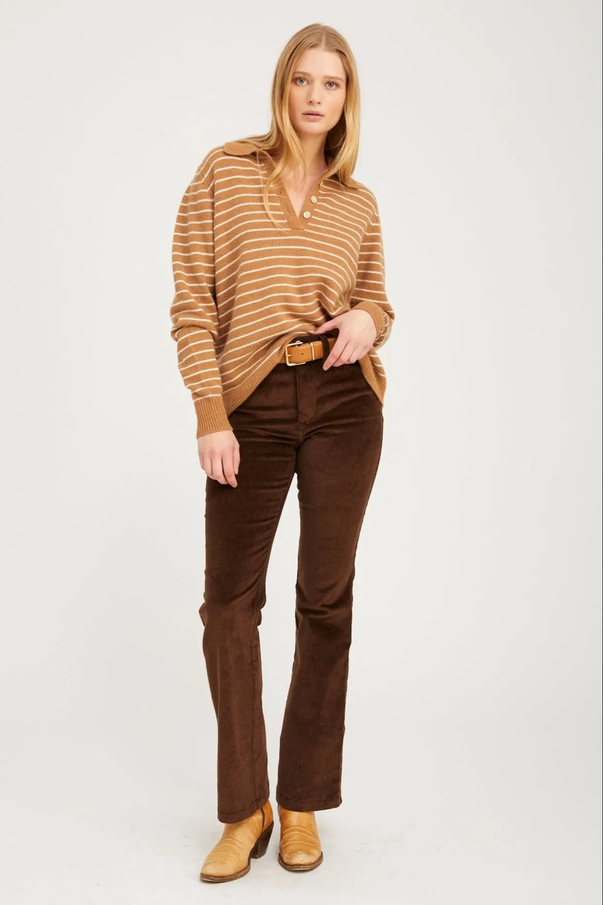 Americano Corduroy 5 Pocket Micro Flare PR sold by SPRWMN