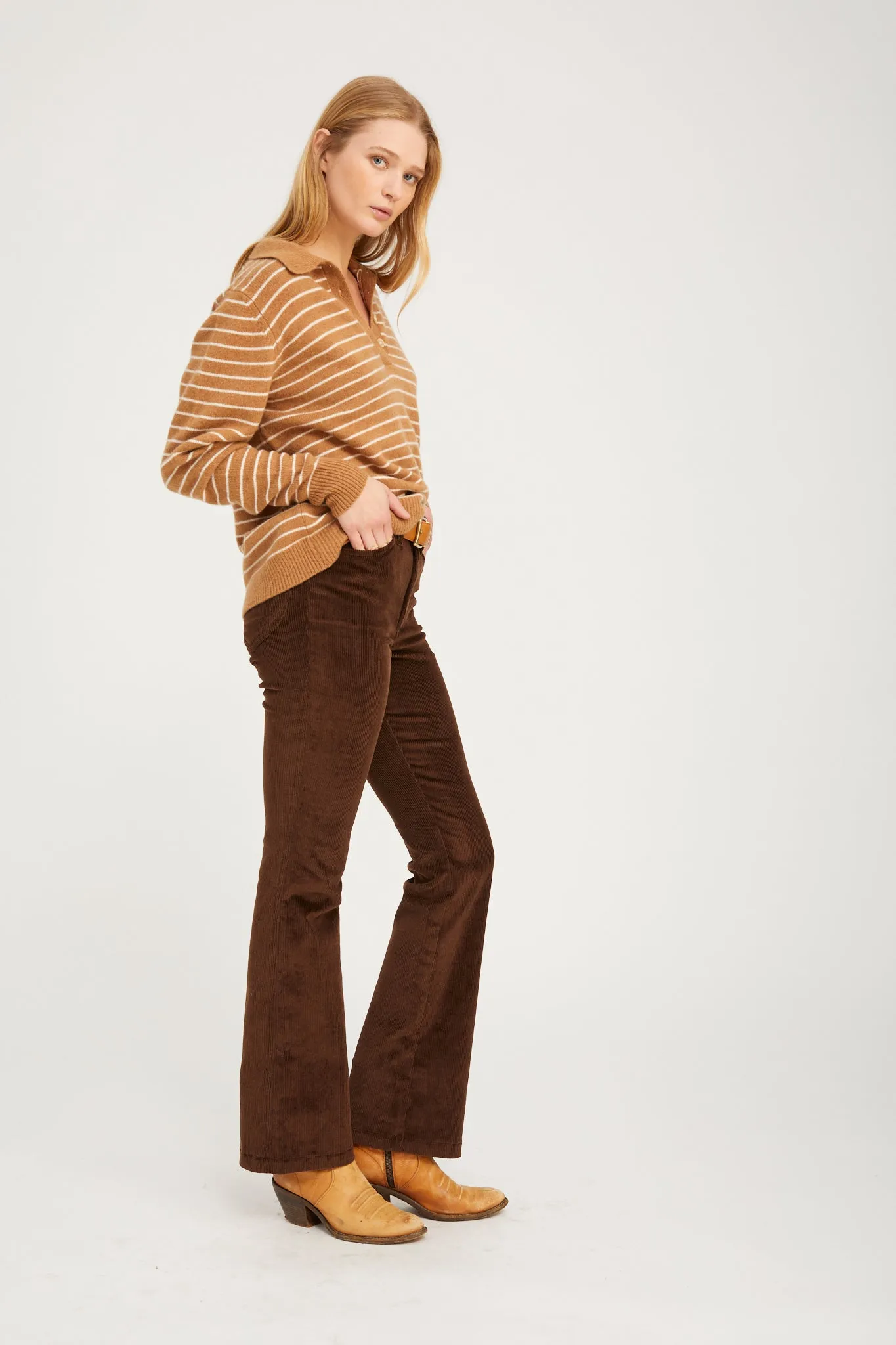 Americano Corduroy 5 Pocket Micro Flare PR sold by SPRWMN product image thumbnail 2