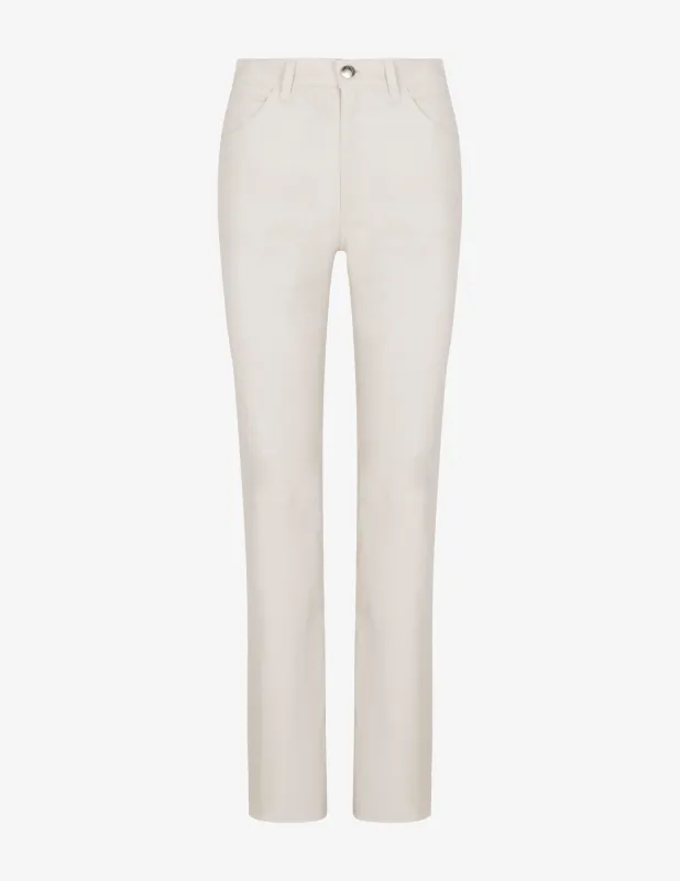 Shell Leather Cropped Trousers sold by SPRWMN