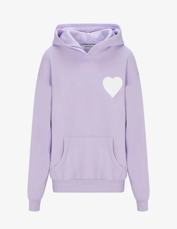 Lavender Heart Hoodie sold by SPRWMN