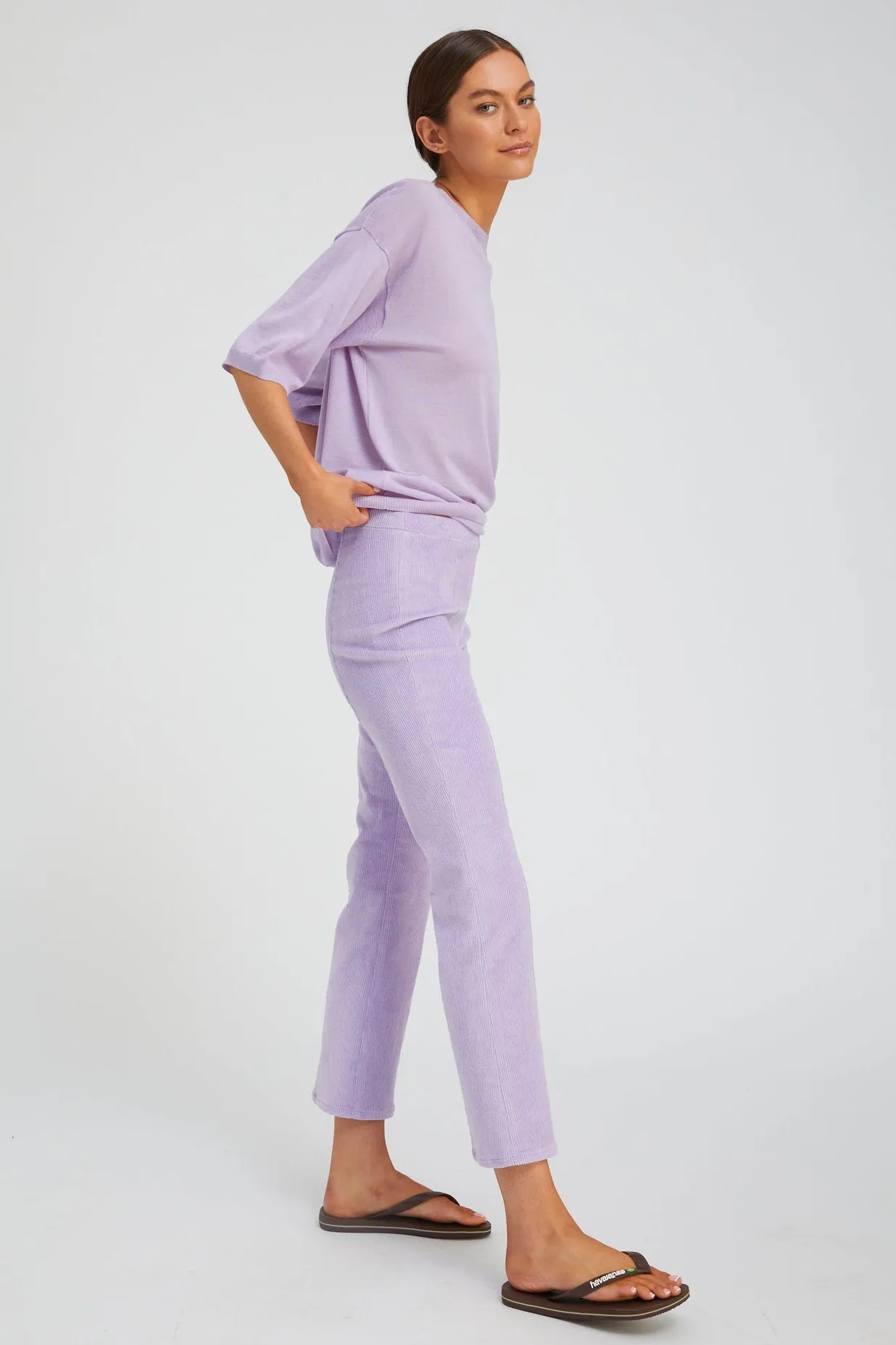 Lavender Cashmere Boxy Tee sold by SPRWMN product image thumbnail 2