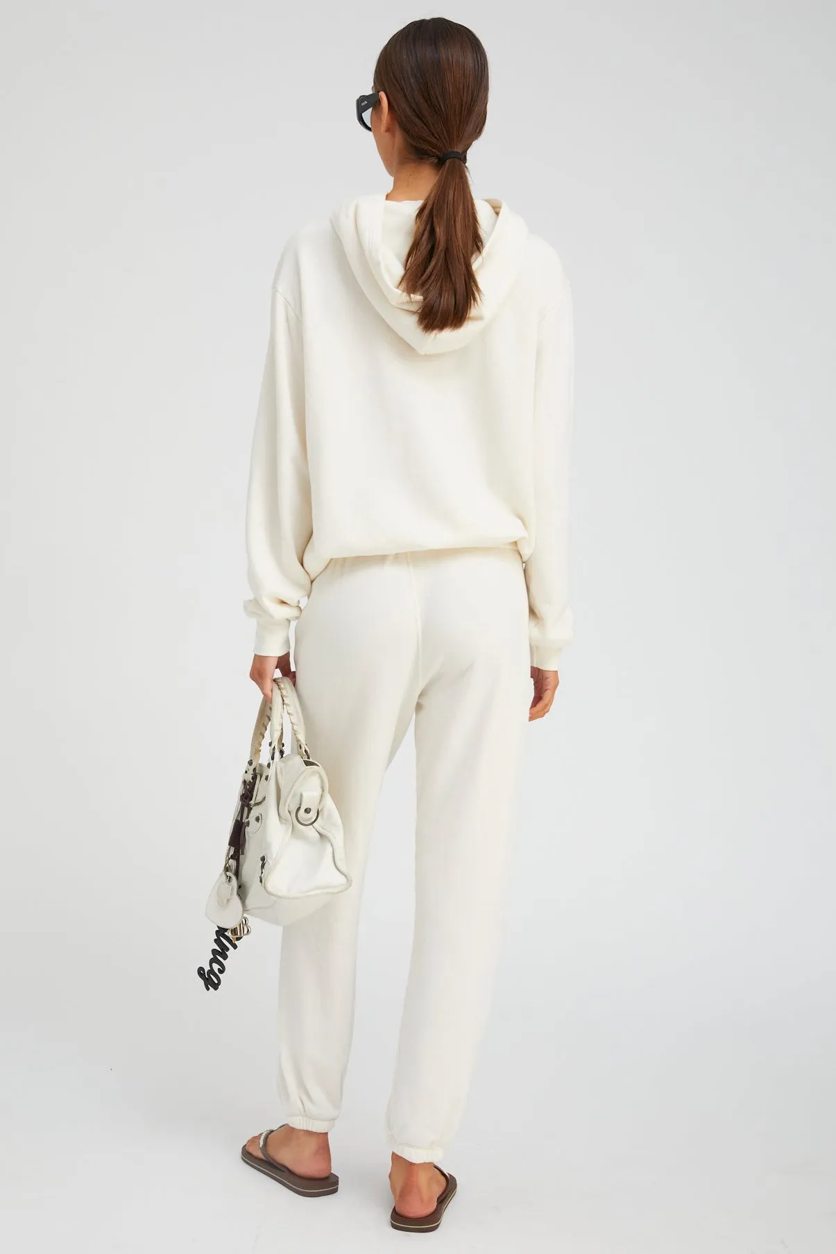 Creme with Black Heart Hoodie sold by SPRWMN product image thumbnail 3