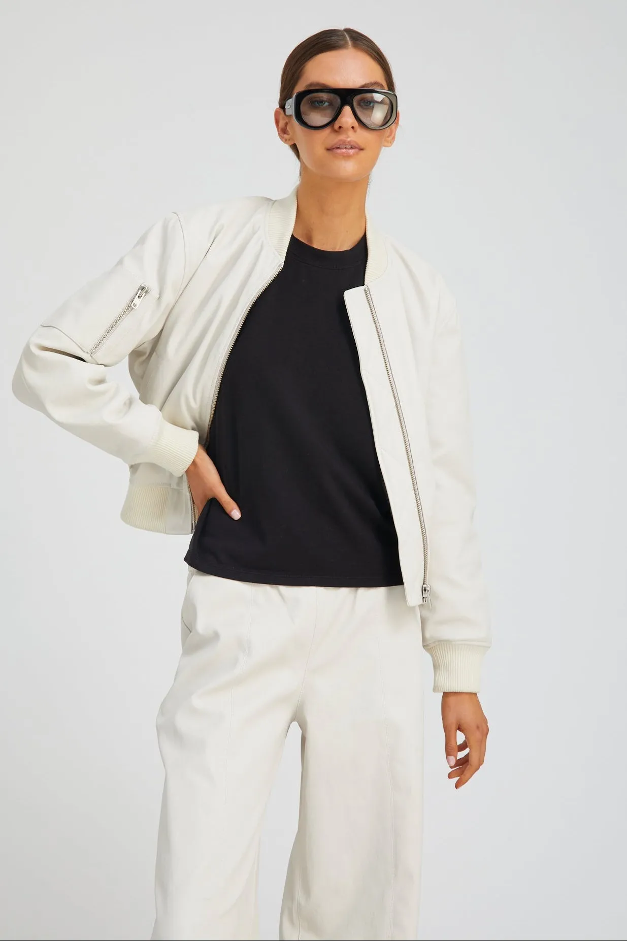 Shell Leather Classic Bomber sold by SPRWMN