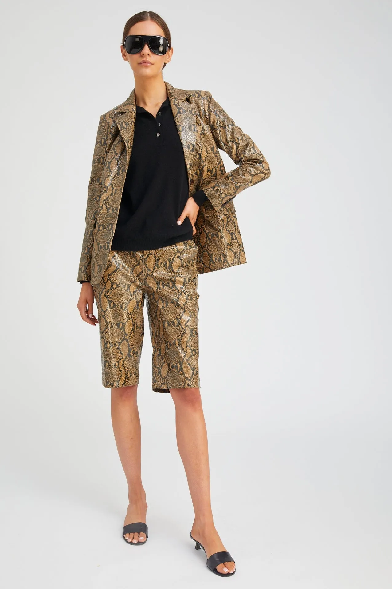 Leather Classic Blazer sold by SPRWMN product image thumbnail 4