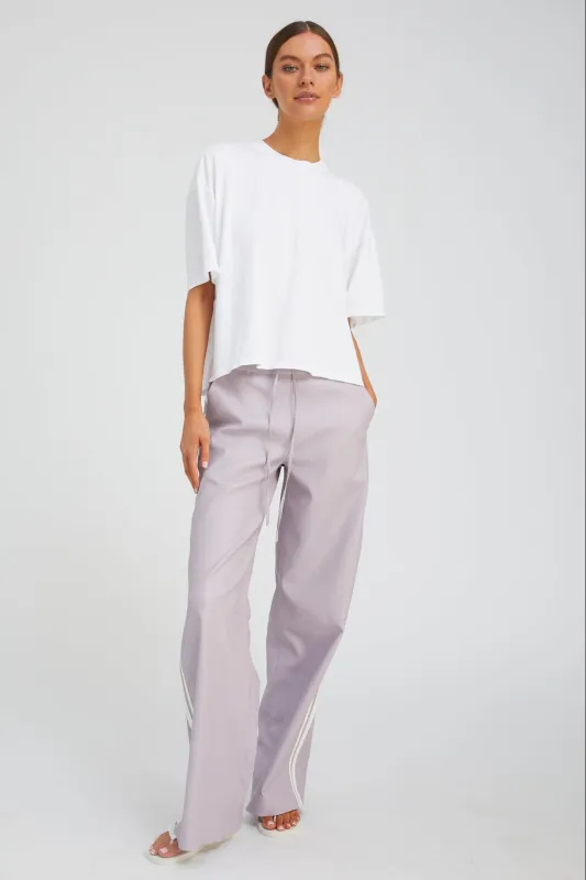 Lavender Leather Baggy Athletic Pants sold by SPRWMN