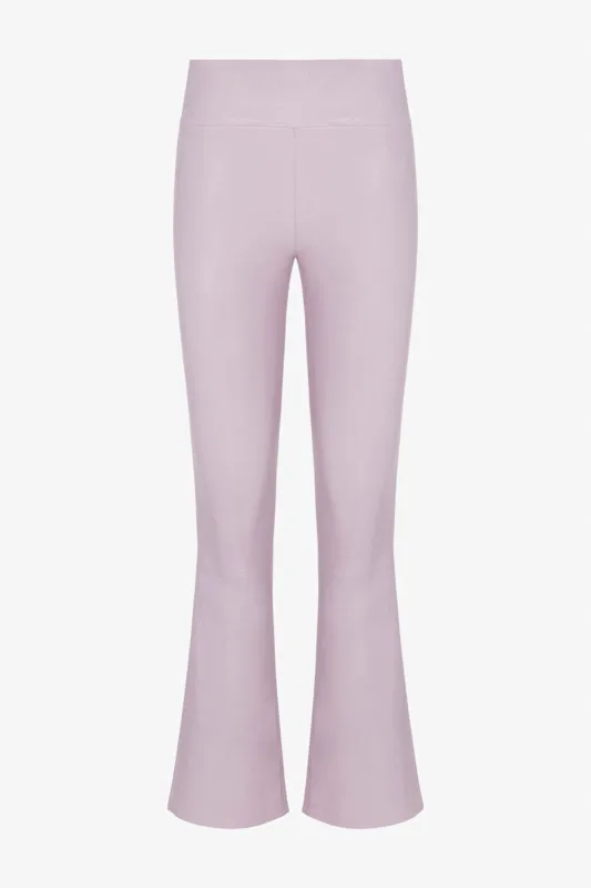Lavender Leather Micro Flare sold by SPRWMN