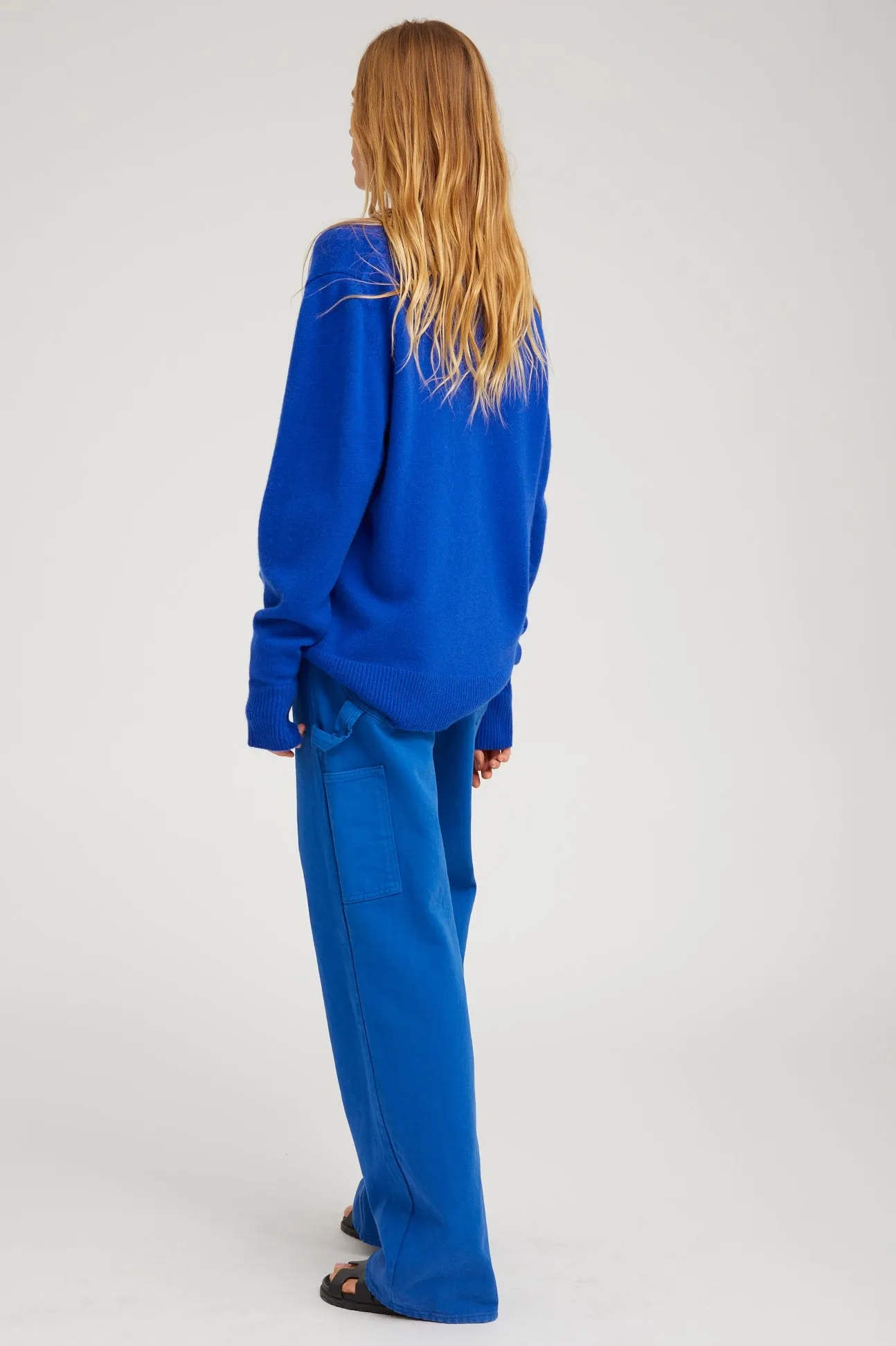 Boyfriend V-Neck Cashmere Sweater sold by SPRWMN product image thumbnail 2