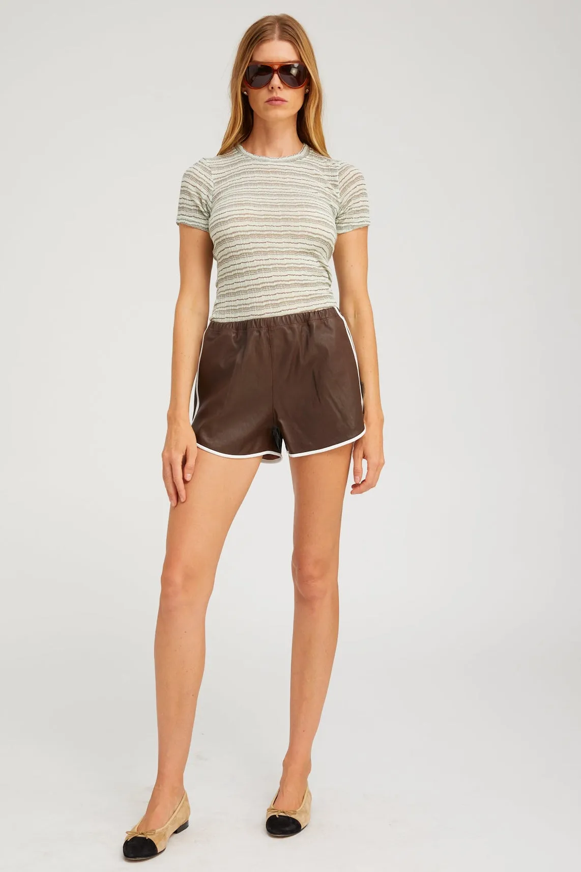 Leather Athletic Slip Shorts sold by SPRWMN