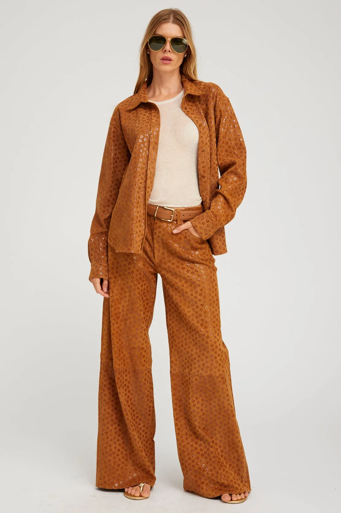 Suede 5 Pocket Wide Leg sold by SPRWMN product image thumbnail 3