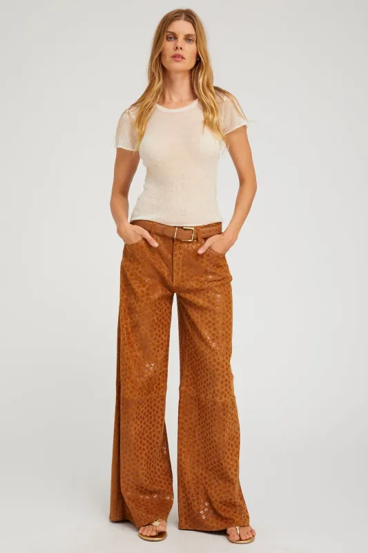 Suede 5 Pocket Wide Leg sold by SPRWMN