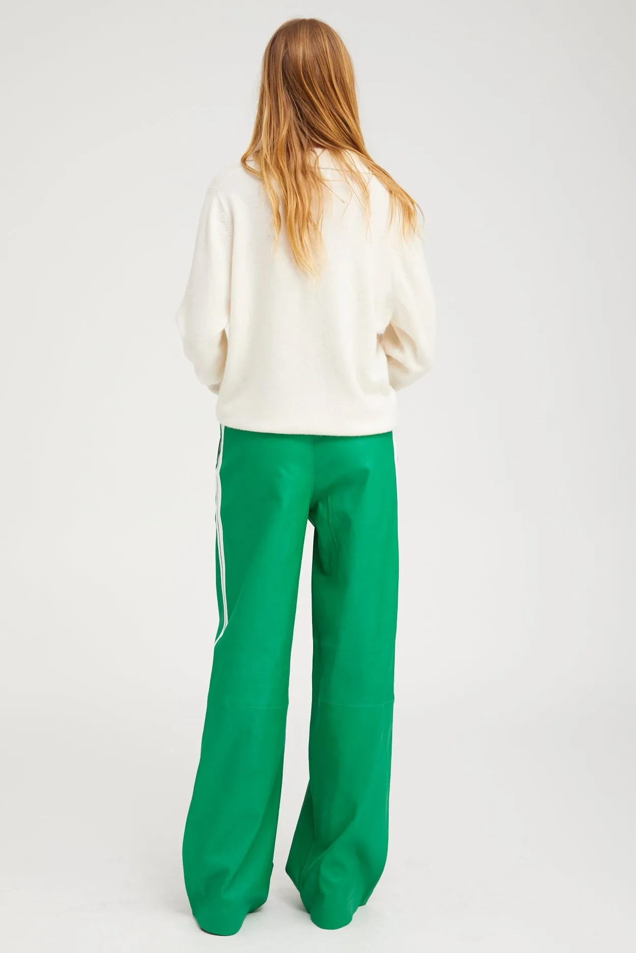 Leather Baggy Athletic Pants sold by SPRWMN product image thumbnail 3