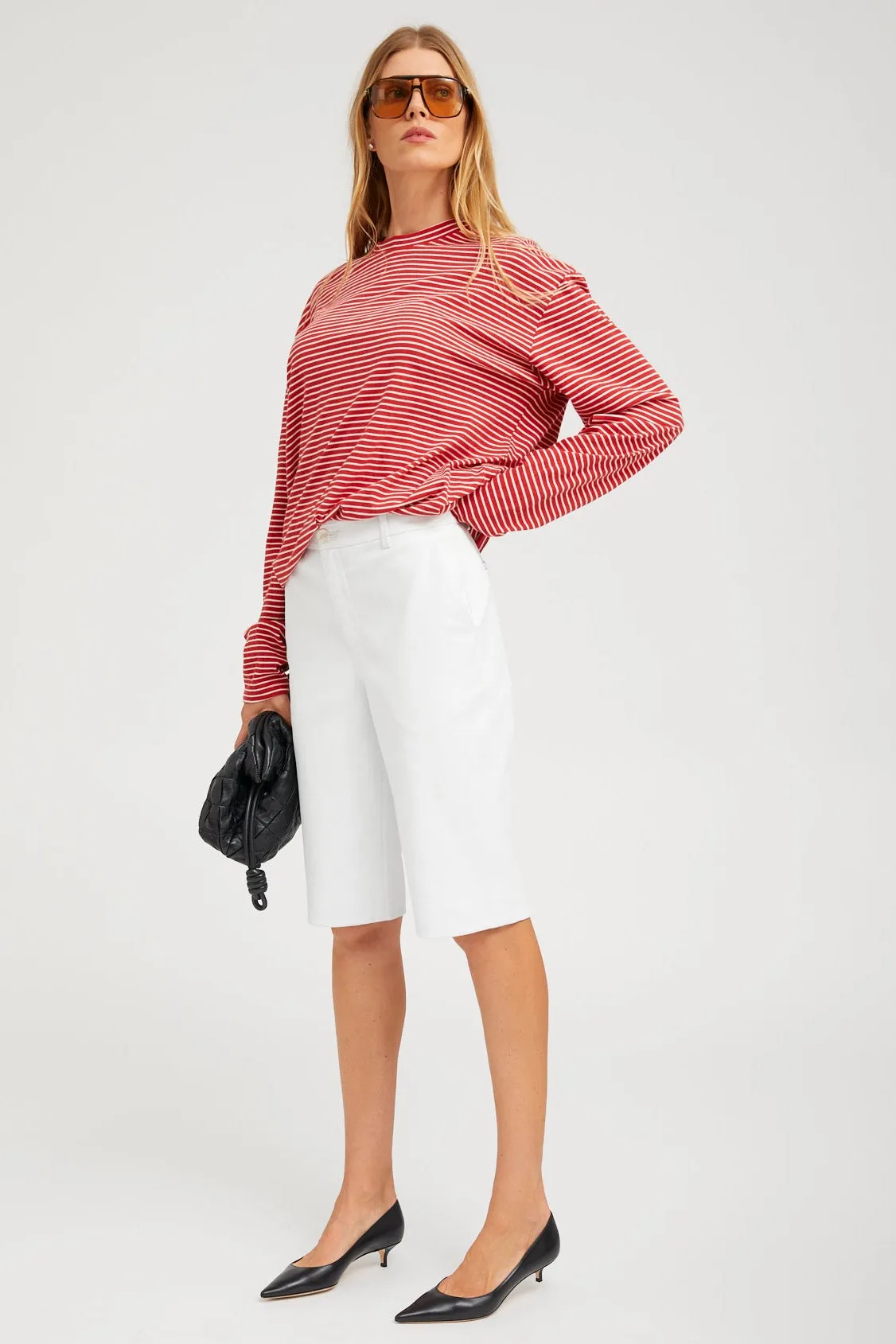 Brigitte Leather Bermuda Shorts sold by SPRWMN product image thumbnail 2