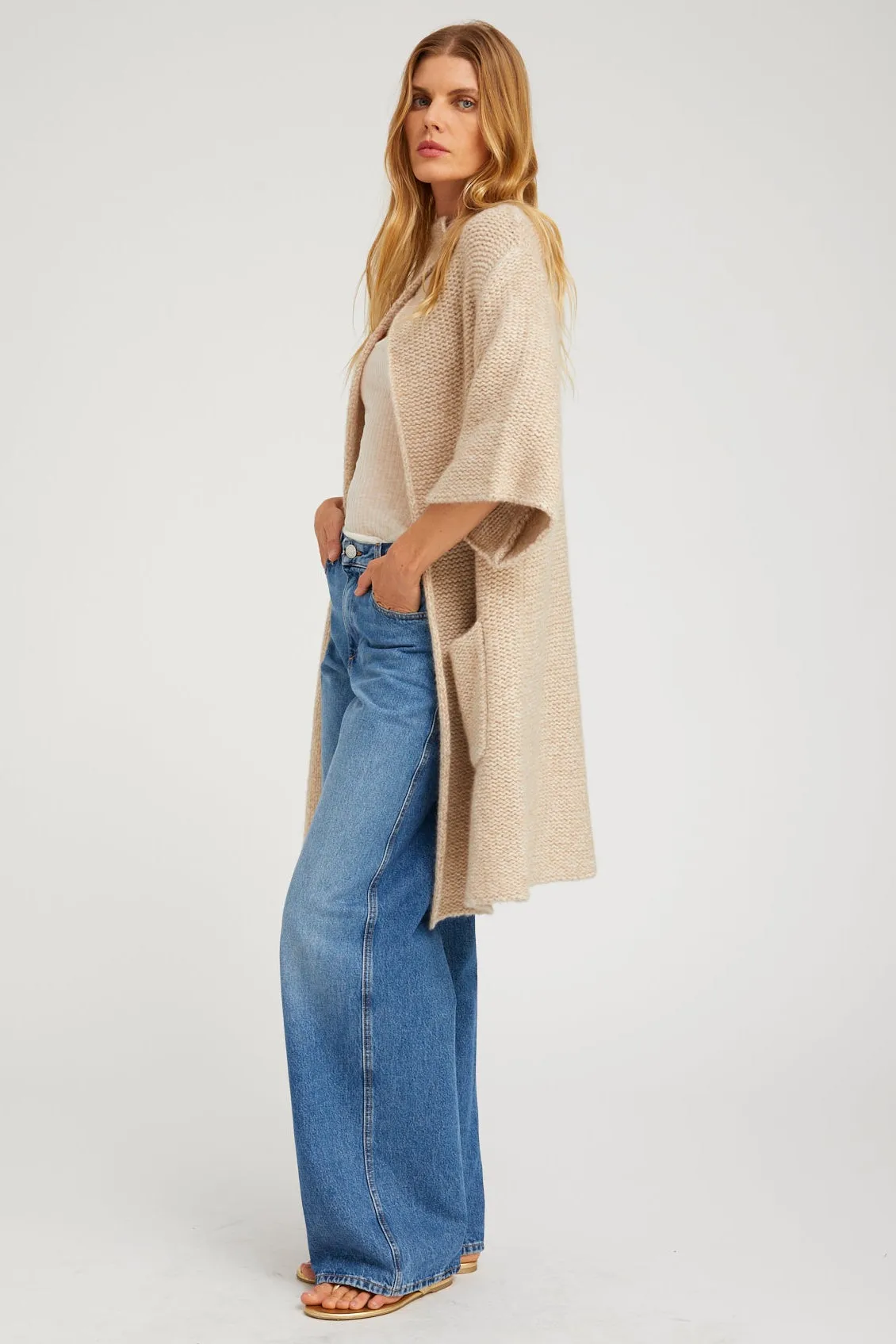 Cashmere Silk Luna Cardigan sold by SPRWMN product image thumbnail 2