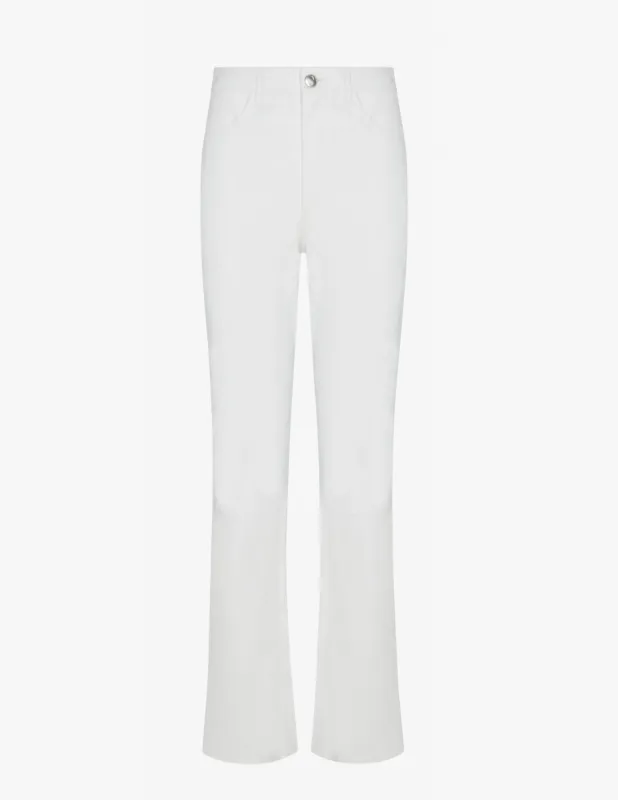 Leather 5 Pocket Micro Flare sold by SPRWMN