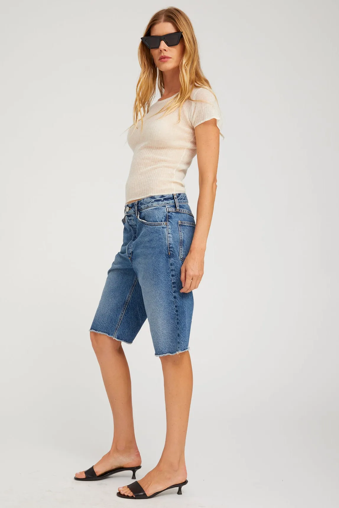 Denim Bermuda Shorts sold by SPRWMN product image thumbnail 2
