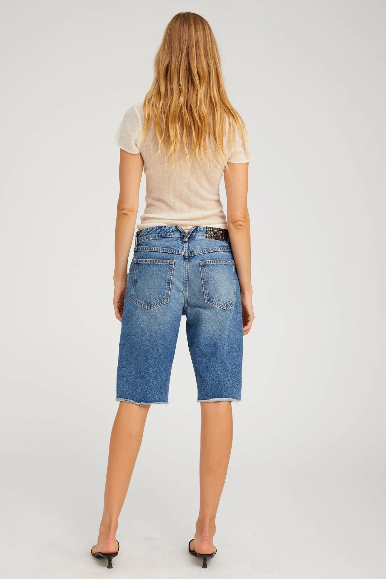 Denim Bermuda Shorts sold by SPRWMN product image thumbnail 3