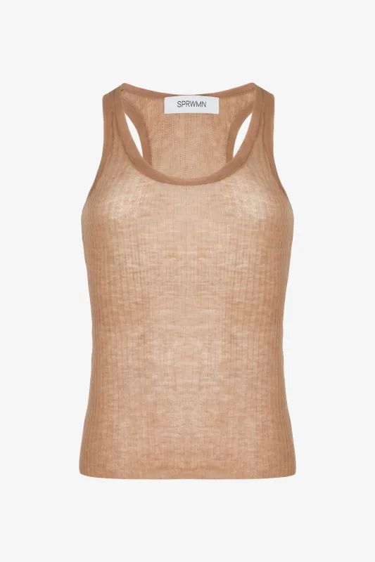 Tissue Scoop Neck Tank made by SPRWMN