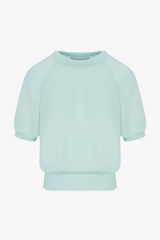 Cashmere Short Sleeve Raglan Sweater sold by SPRWMN