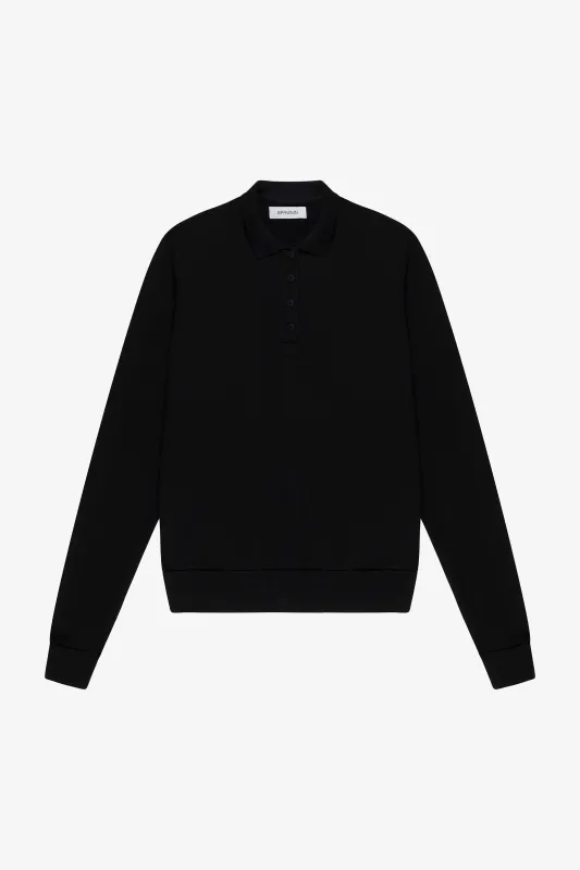 Cotton Terry Polo Sweatshirt made by SPRWMN