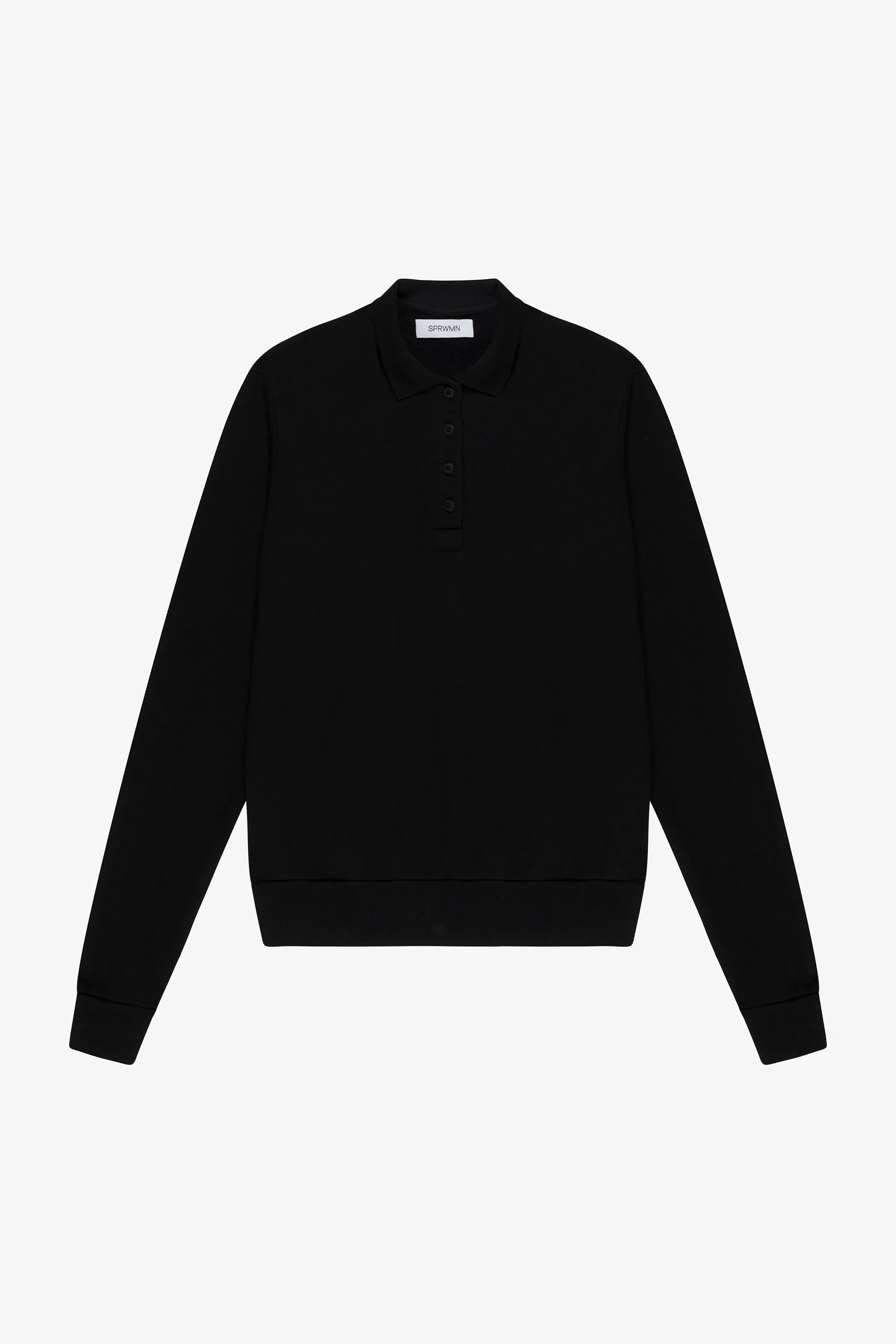 Cotton Terry Polo Sweatshirt sold by SPRWMN